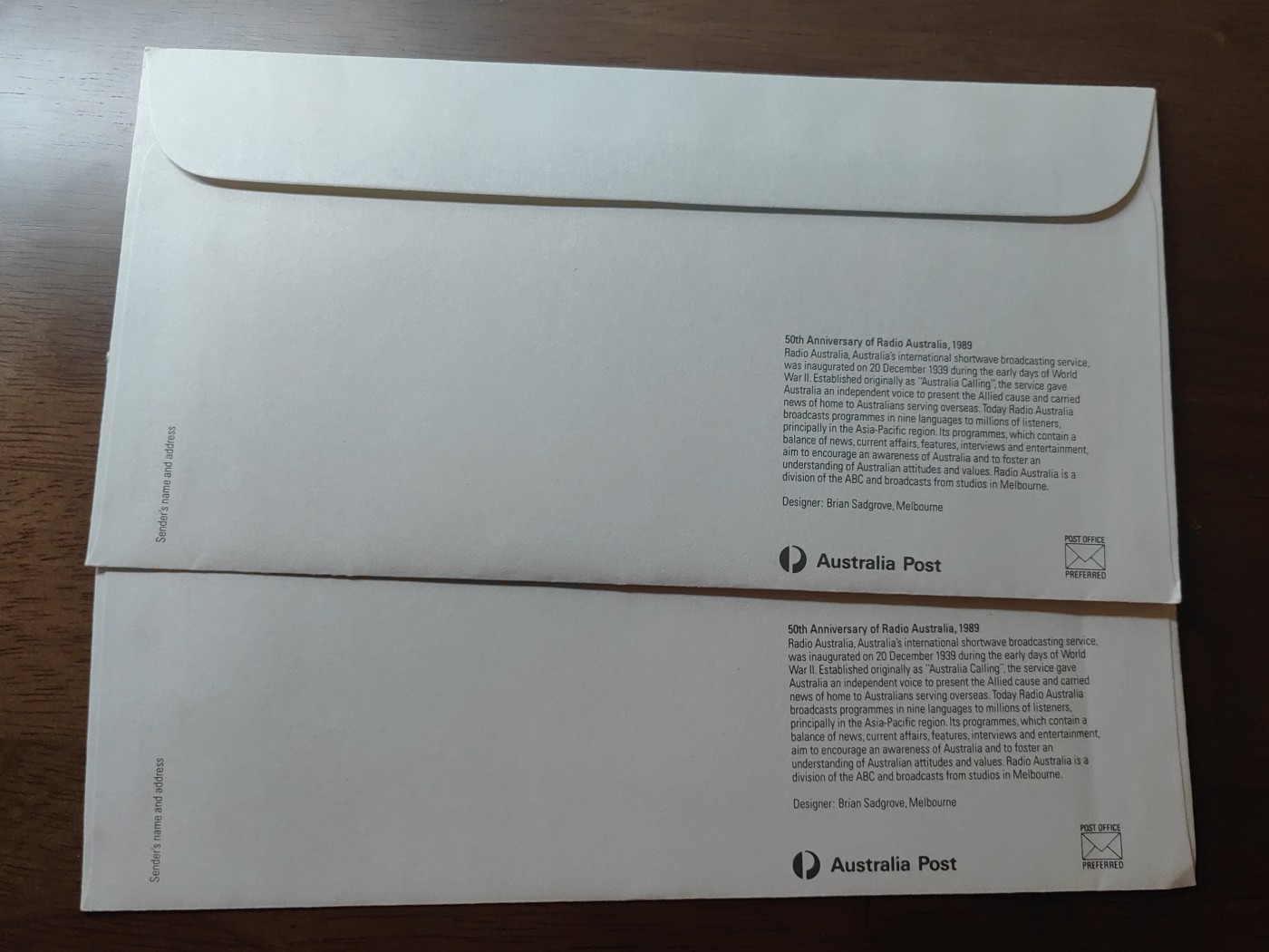 外国邮品精品专场（秒杀）第①②场 澳大利亚1989 无线电广播50周年2件