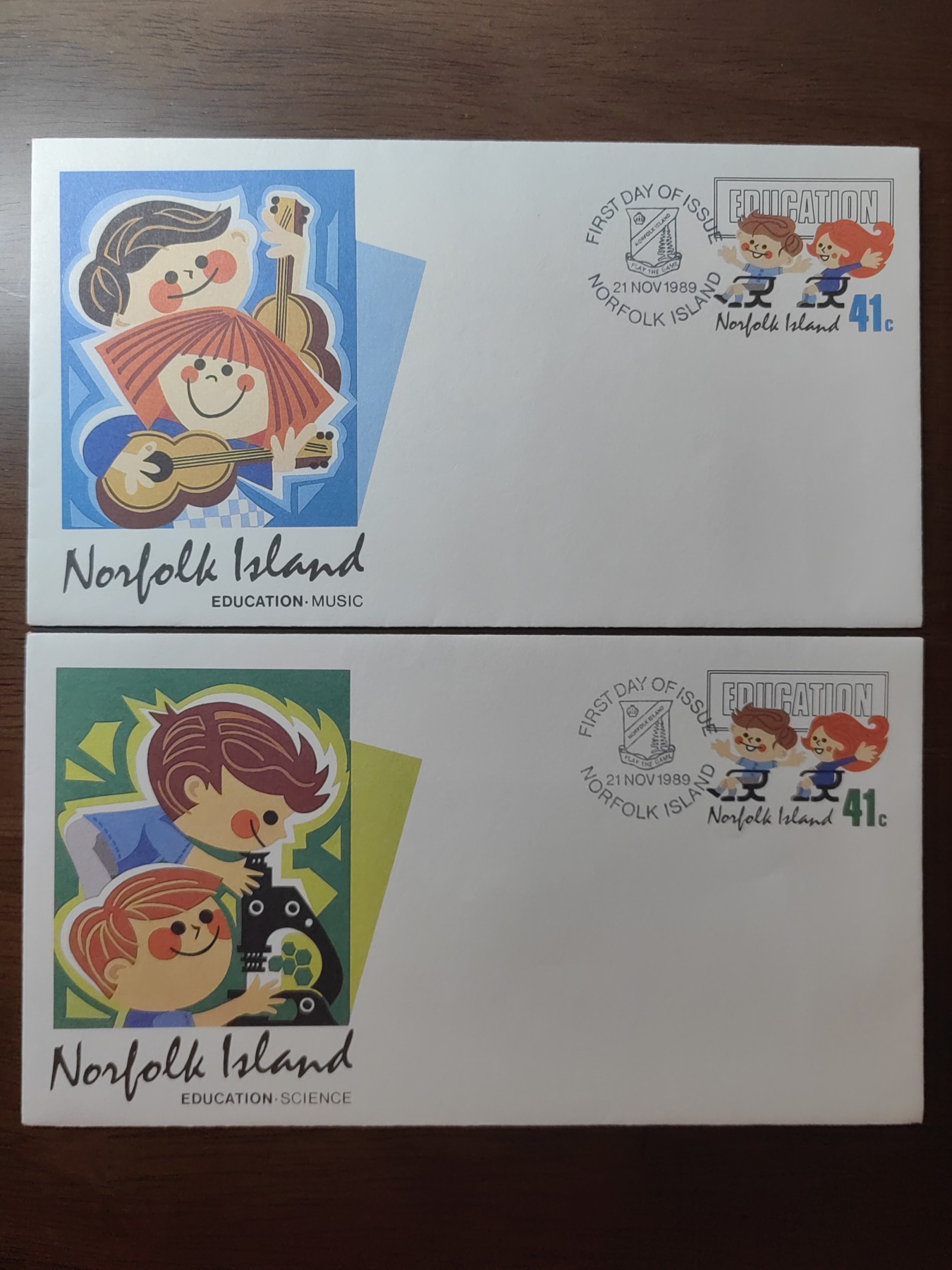 外国邮品精品专场（秒杀）第①②场 诺福克岛 1989.11.21 校园纪念邮封