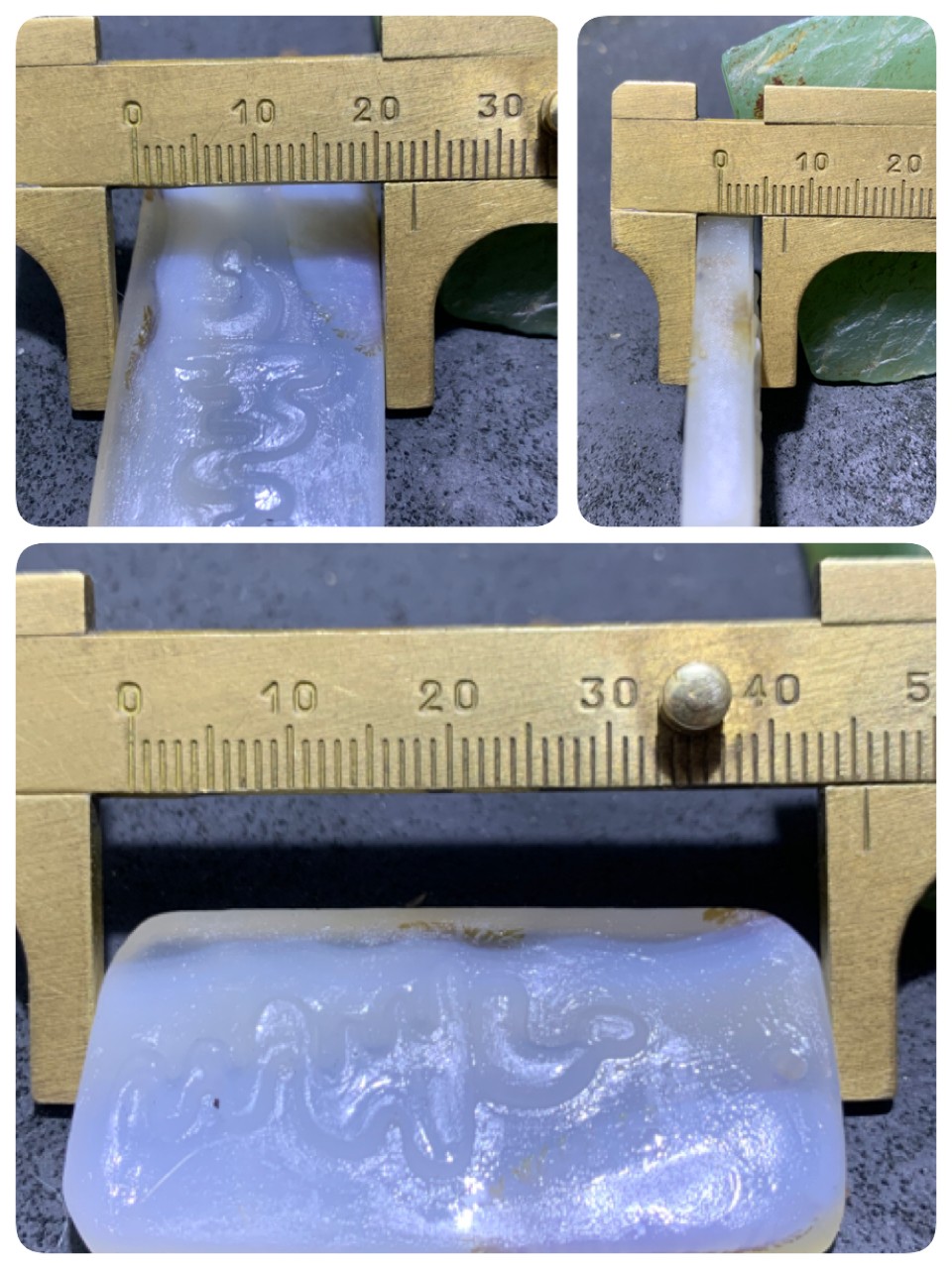 精美高玉化草花纹马达加斯加海洋玉髓手工俏色巧雕得道成佛牌子一个