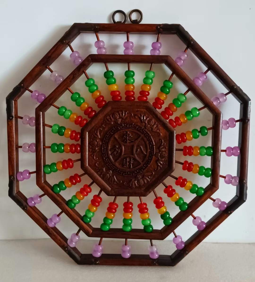 旧藏清代翡翠八方来财老算盘，保存完整，品相一流，喜欢的联系，收藏佳品