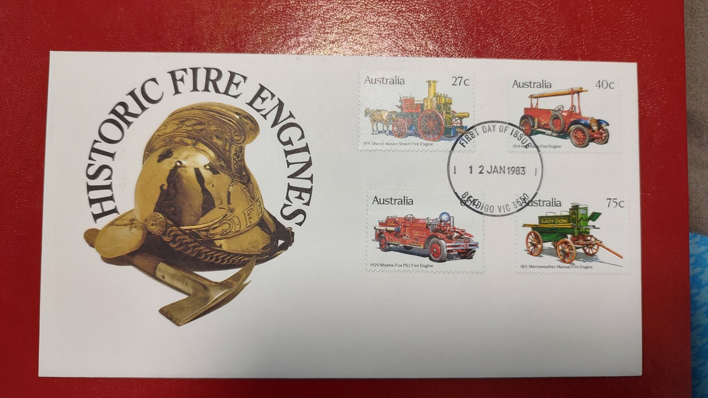 一月邮币社第五期拍卖国际邮票专场 1983年澳大利亚老爷车套票首日封