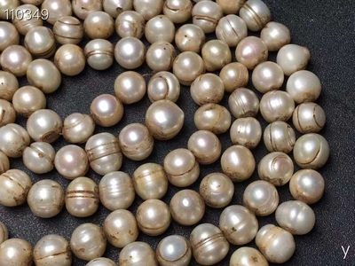 天然珍珠项链，质地细腻，通透漂亮，器型美丽大气，包浆浓郁，保存完好，收藏珍品！ 天然珍珠项链，质地细腻，通透漂亮，器型美丽大气，包浆浓郁，保存完好，收藏珍品！