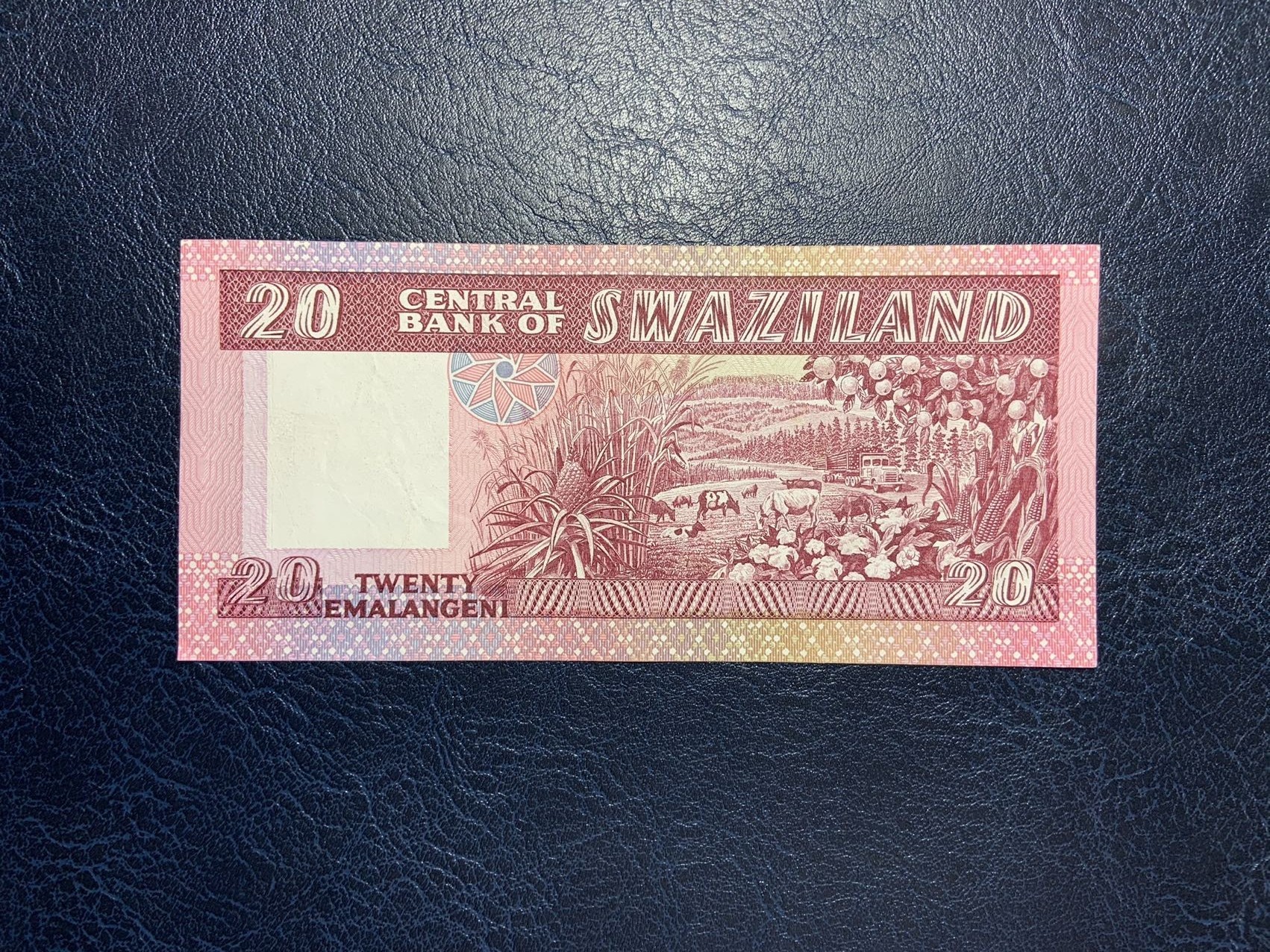 收藏联盟Quantum Auction 第295期拍卖  斯威士兰1987年20艾玛兰吉尼 首发A冠 号码无4 品相如图 XF+  最大面值