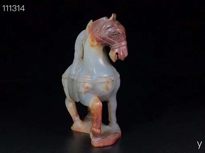 精品和田玉玉马摆件，雕工精湛，包浆老道，沁色完美，玉质温润细腻，收藏佳品！ 精品和田玉玉马摆件，雕工精湛，包浆老道，沁色完美，玉质温润细腻，收藏佳品！