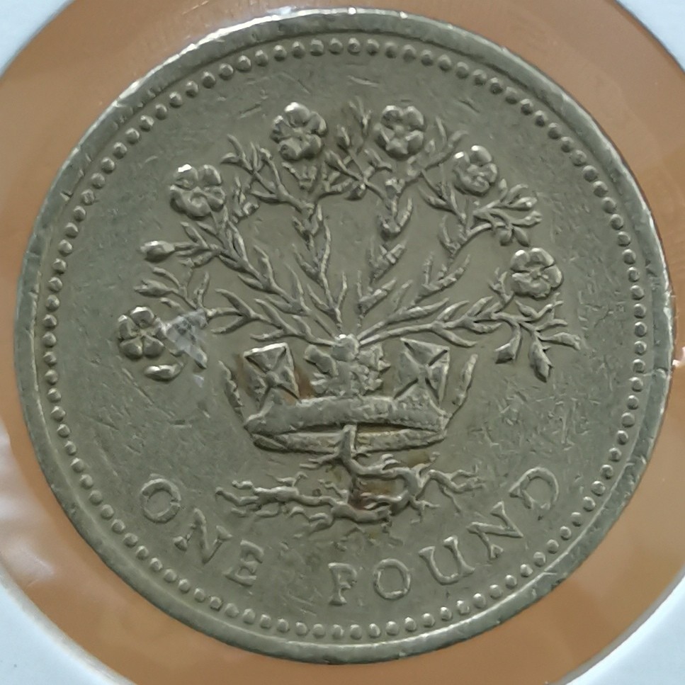 英国 1991年 1镑纪念币 品相如图 邮费自理