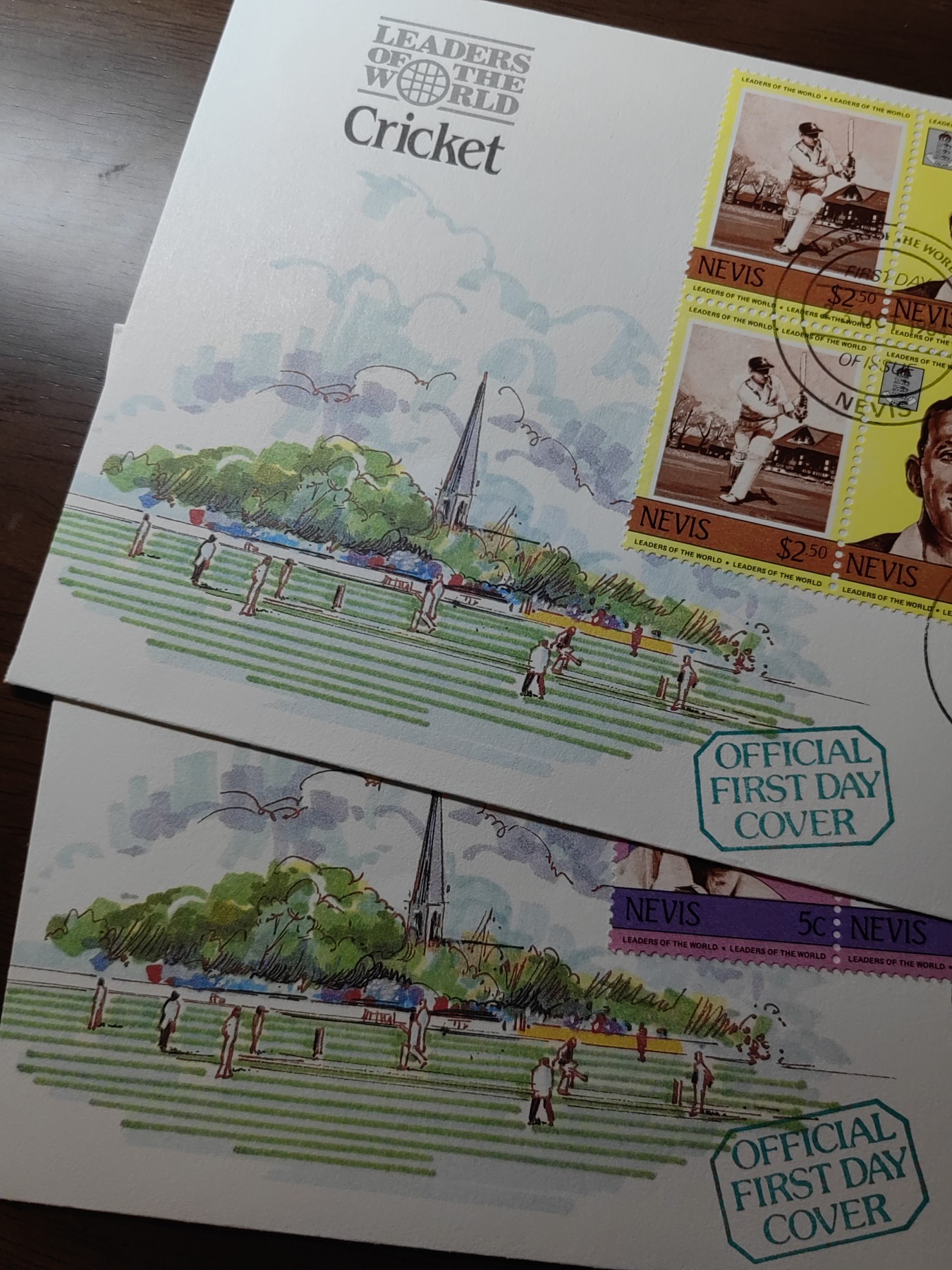 外国邮品精品专场（秒杀）第①③场 尼维斯1984 板球赛选手4件 