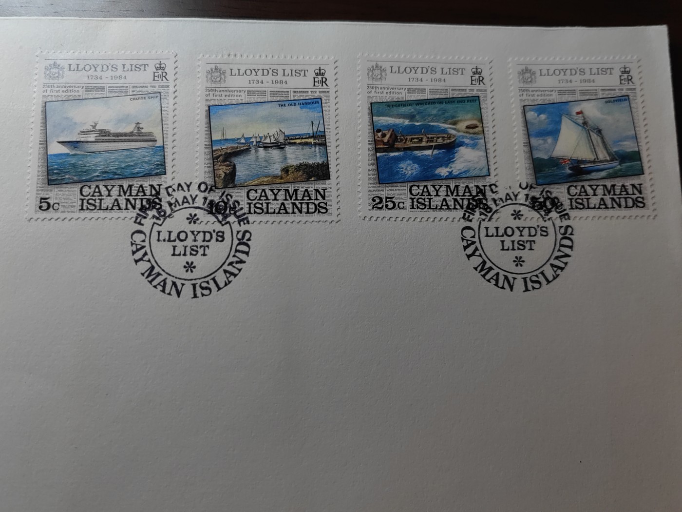 外国邮品精品专场（秒杀）第①③场 萨摩亚1984 劳氏船级社250周年 