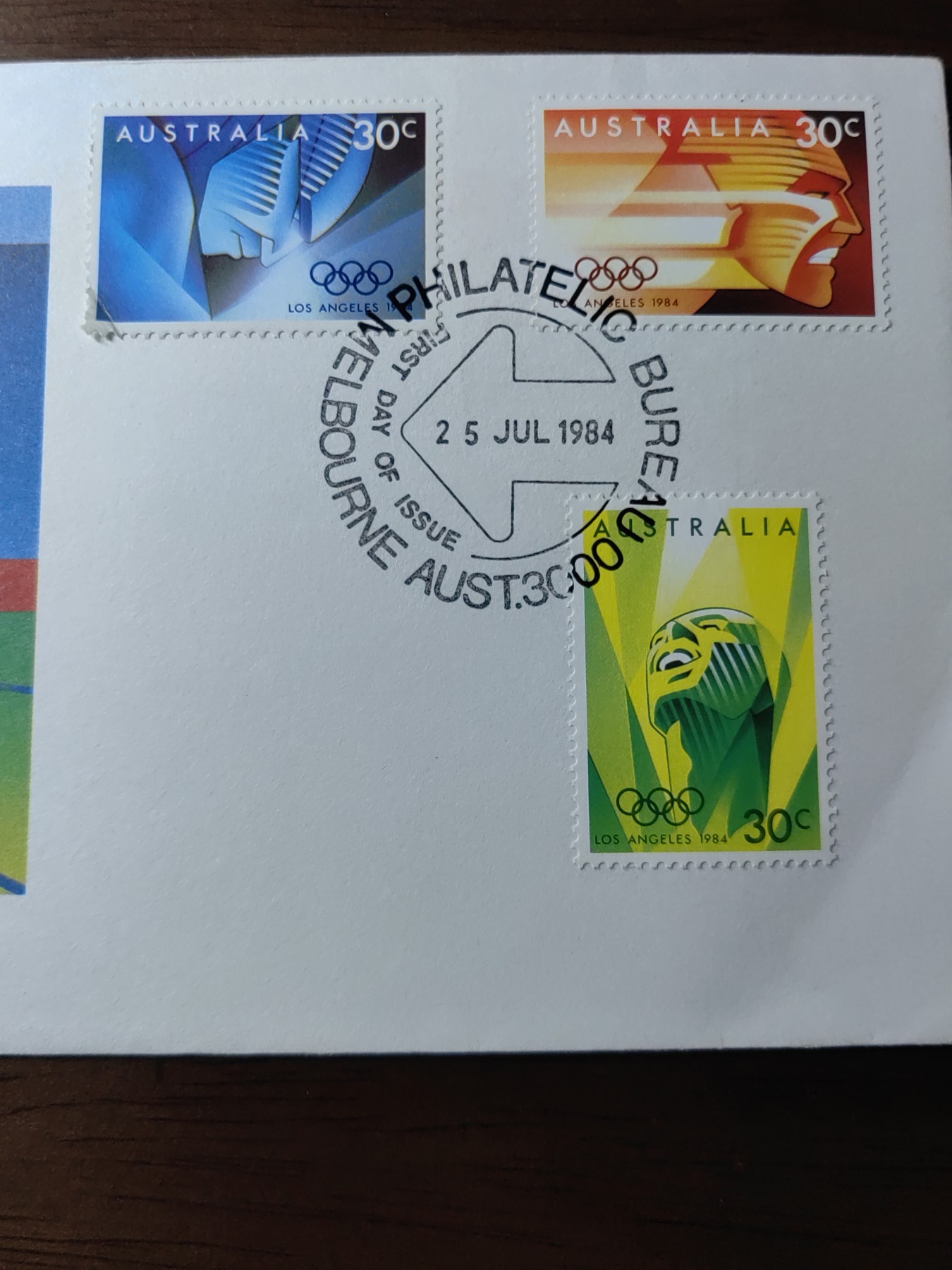 外国邮品精品专场（秒杀）第①③场 澳大利亚1984 洛杉矶奥运会3全 