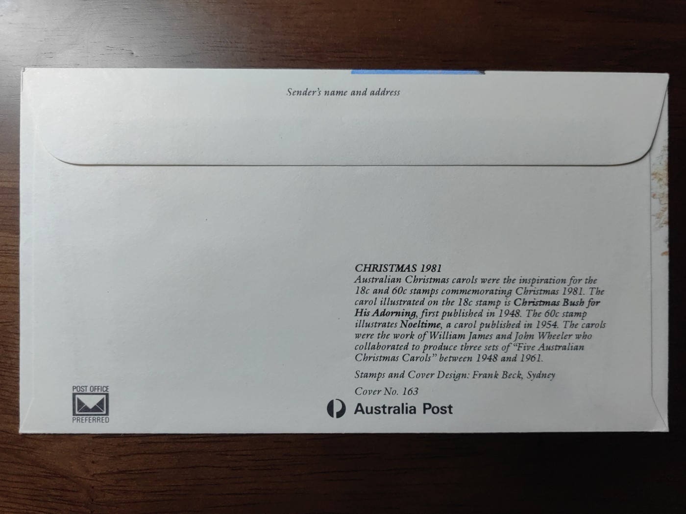 外国邮品精品专场（秒杀）第①③场 澳大利亚1981 圣诞节