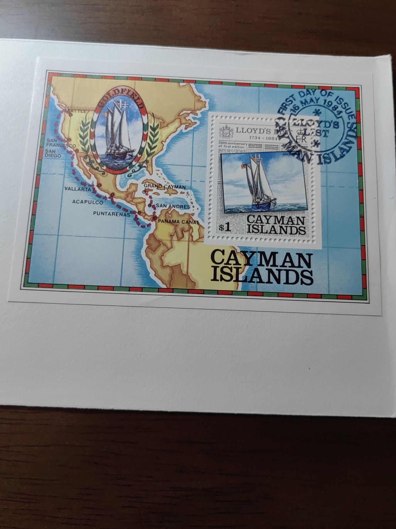 外国邮品精品专场（秒杀）第①③场 萨摩亚1984 劳氏船级社250周年 