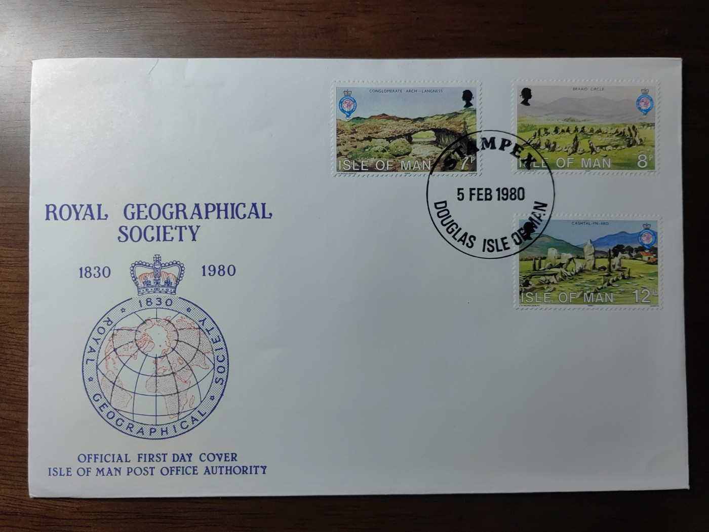 外国邮品精品专场（秒杀）第①③场 马恩岛1980 地理协会150年 