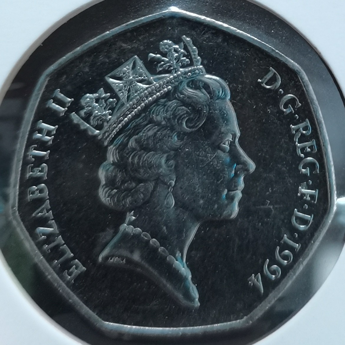 英国 1994年 50便士纪念币 品相如图 邮费自理