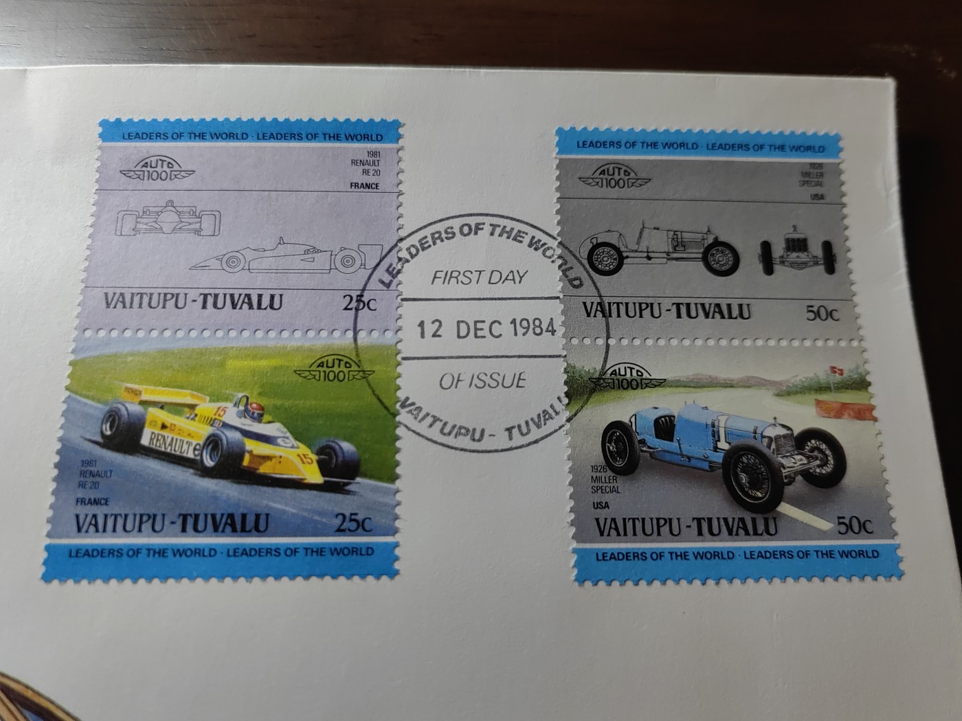 外国邮品精品专场（秒杀）第①③场 图瓦卢瓦伊图普岛 1984汽车