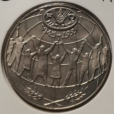安道尔 1995年 FAO 25分纪念币 品相如图 邮费自理 - 安道尔 1995年 FAO 25分纪念币 品相如图 邮费自理