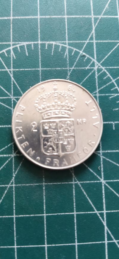 外国硬币初藏散币银币第四场。 - 瑞典2克朗银币1964年未用
