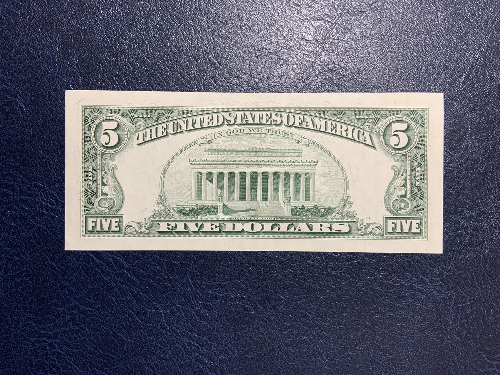 收藏联盟Quantum Auction 第295期拍卖  美国联邦储备券1995年5美金 品相au