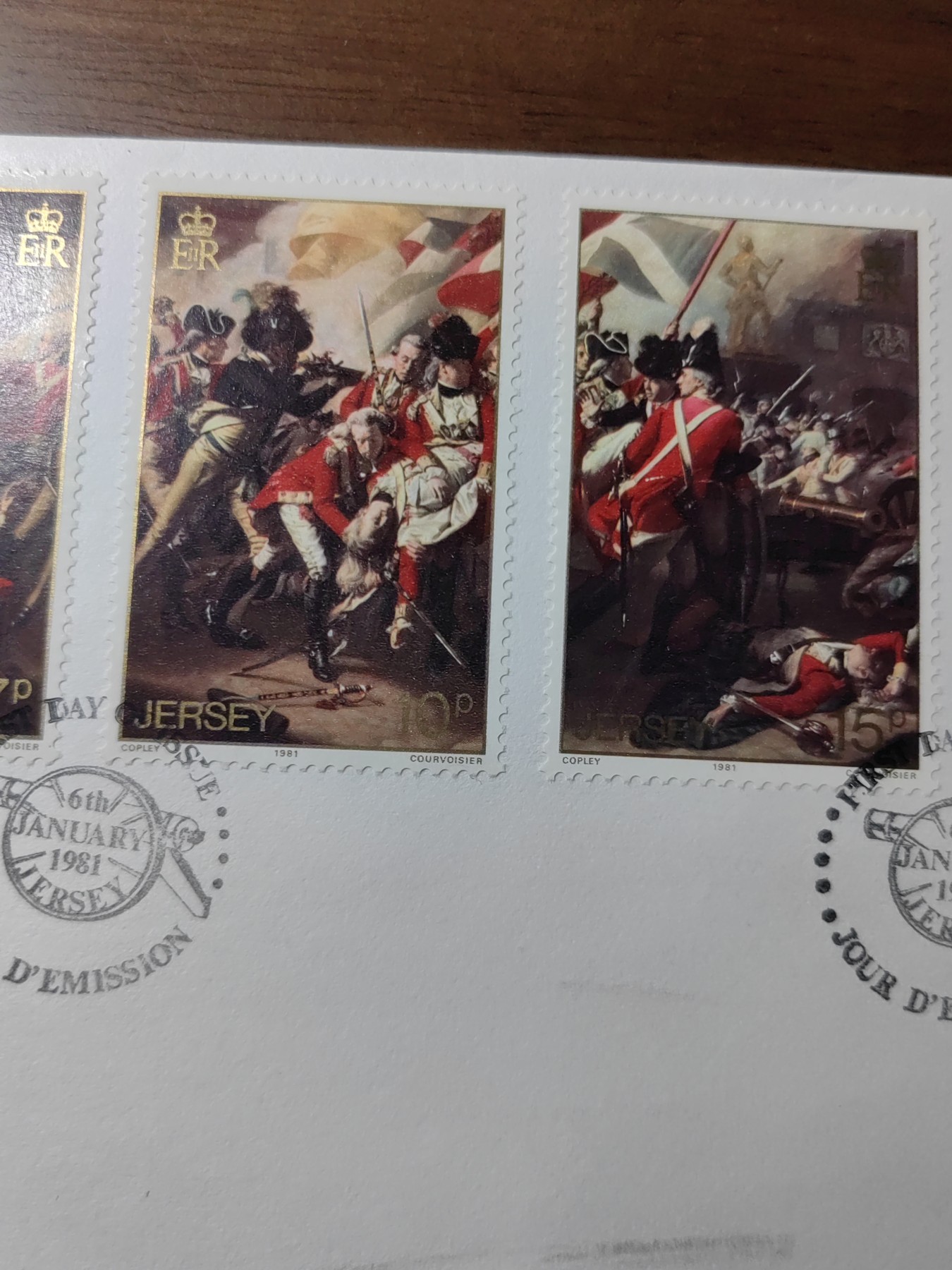 外国邮品精品专场（秒杀）第①③场  泽西岛 1981 泽西战役200周年 首日封 