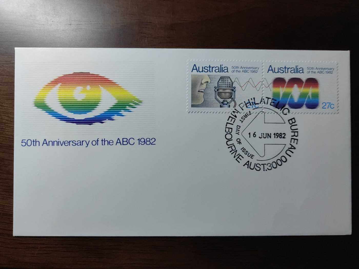 外国邮和小本票精品专场（秒杀和拍卖）第①⑥场 澳大利亚1982 英国ABC电视台成立50周年