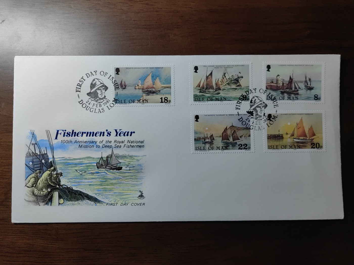 外国邮品精品专场（秒杀）第①③场  英国马恩岛1981年 深水渔船捕捞队
