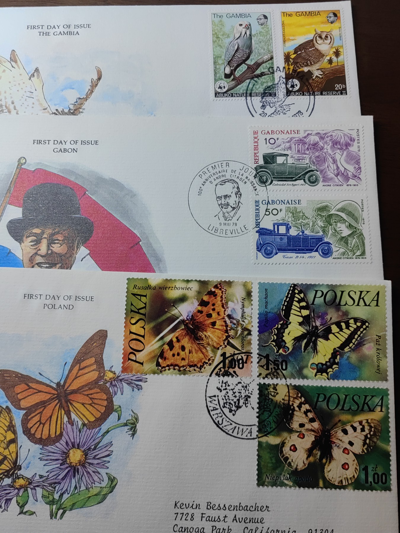 外国邮品精品专场（秒杀）第①③场 70年代多国特色纪念邮封全新18件（英国'印度尼西亚'意大利'牙买加'根西岛'加拿大'慕尼黑'挪威'几内亚'德国'波兰'冈比亚）