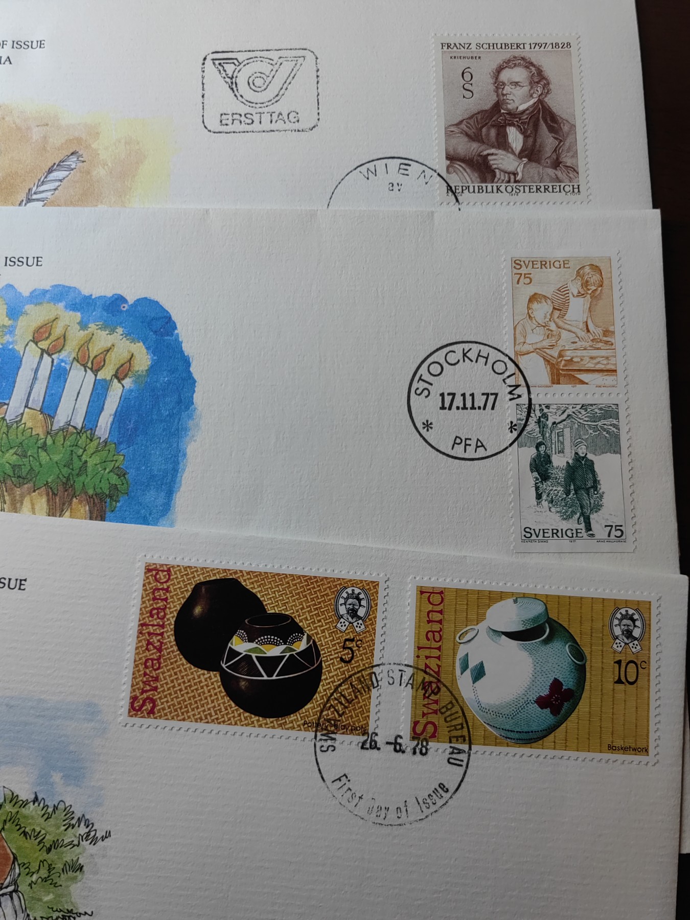 外国邮品精品专场（秒杀）第①③场 70年代多国特色纪念邮封全新18件（英国'印度尼西亚'意大利'牙买加'根西岛'加拿大'慕尼黑'挪威'几内亚'德国'波兰'冈比亚）