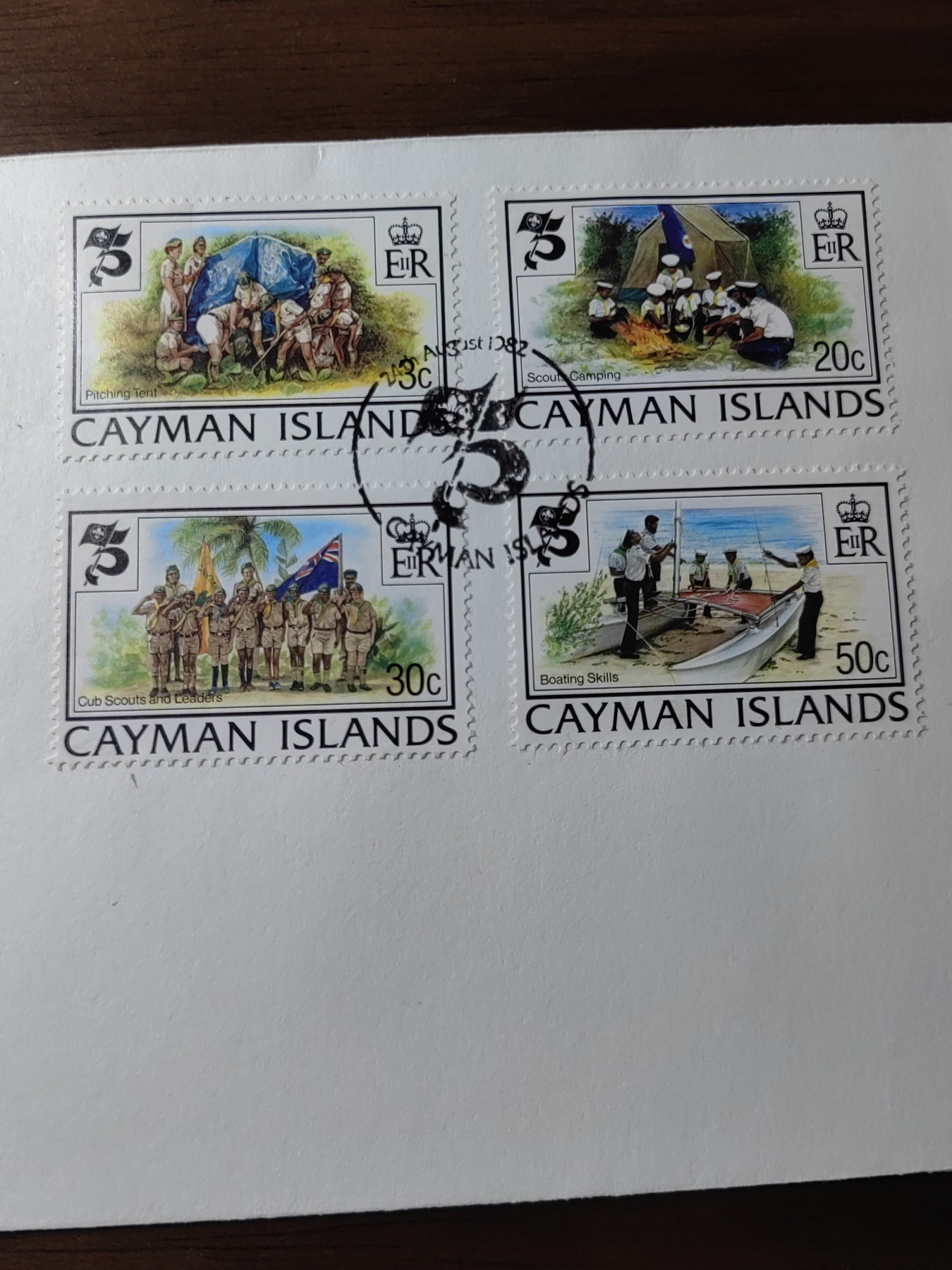 外国邮品精品专场（秒杀）第①③场 开曼群岛1982 童子军