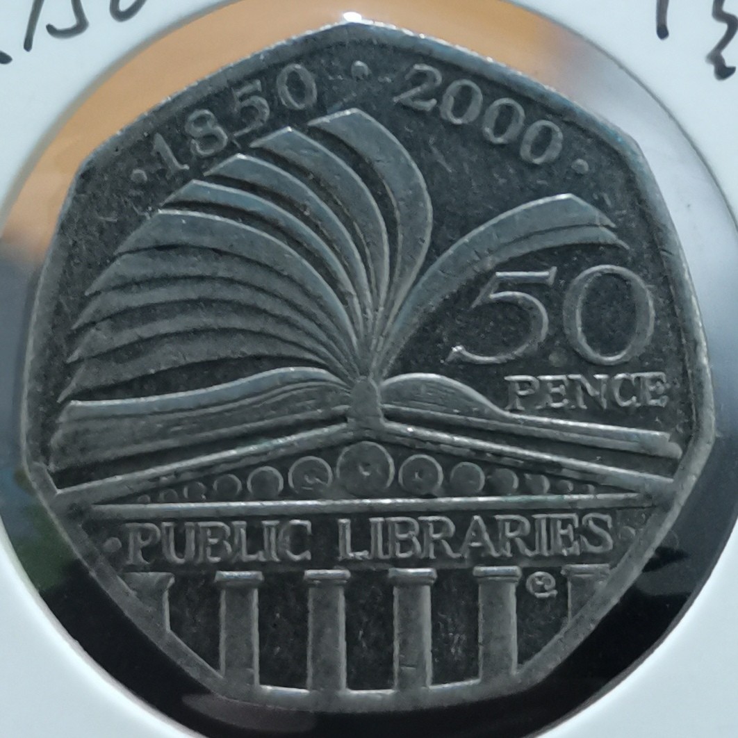 英国 2000年 50便士纪念币 品相如图 邮费自理