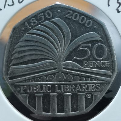英国 2000年 50便士纪念币 品相如图 邮费自理 - 英国 2000年 50便士纪念币 品相如图 邮费自理