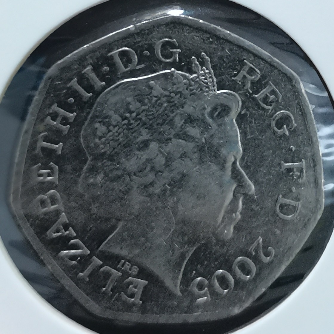 英国 2005年 50便士纪念币 品相如图 邮费自理