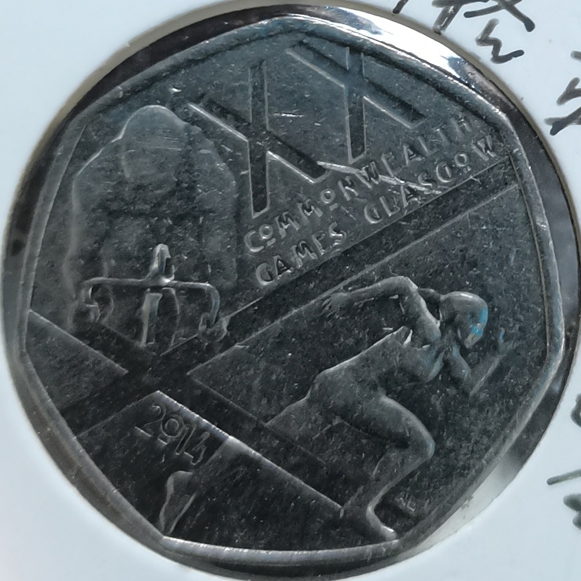英国 2014年 50便士纪念币 品相如图 邮费自理