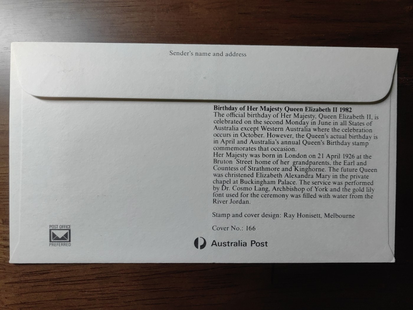 外国邮品精品专场（秒杀）第①③场 澳大利亚1982 女皇生日