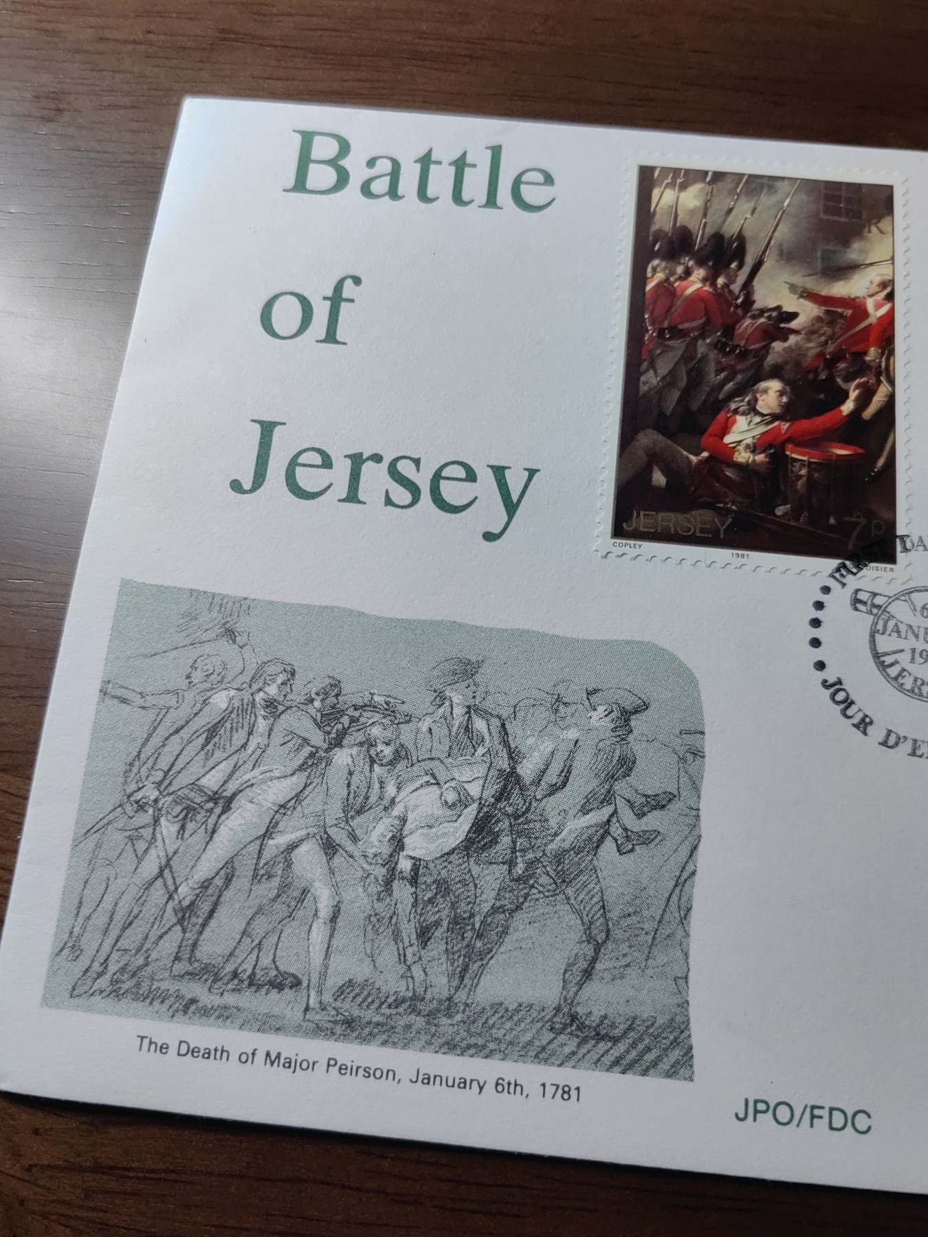 外国邮品精品专场（秒杀）第①③场  泽西岛 1981 泽西战役200周年 首日封 