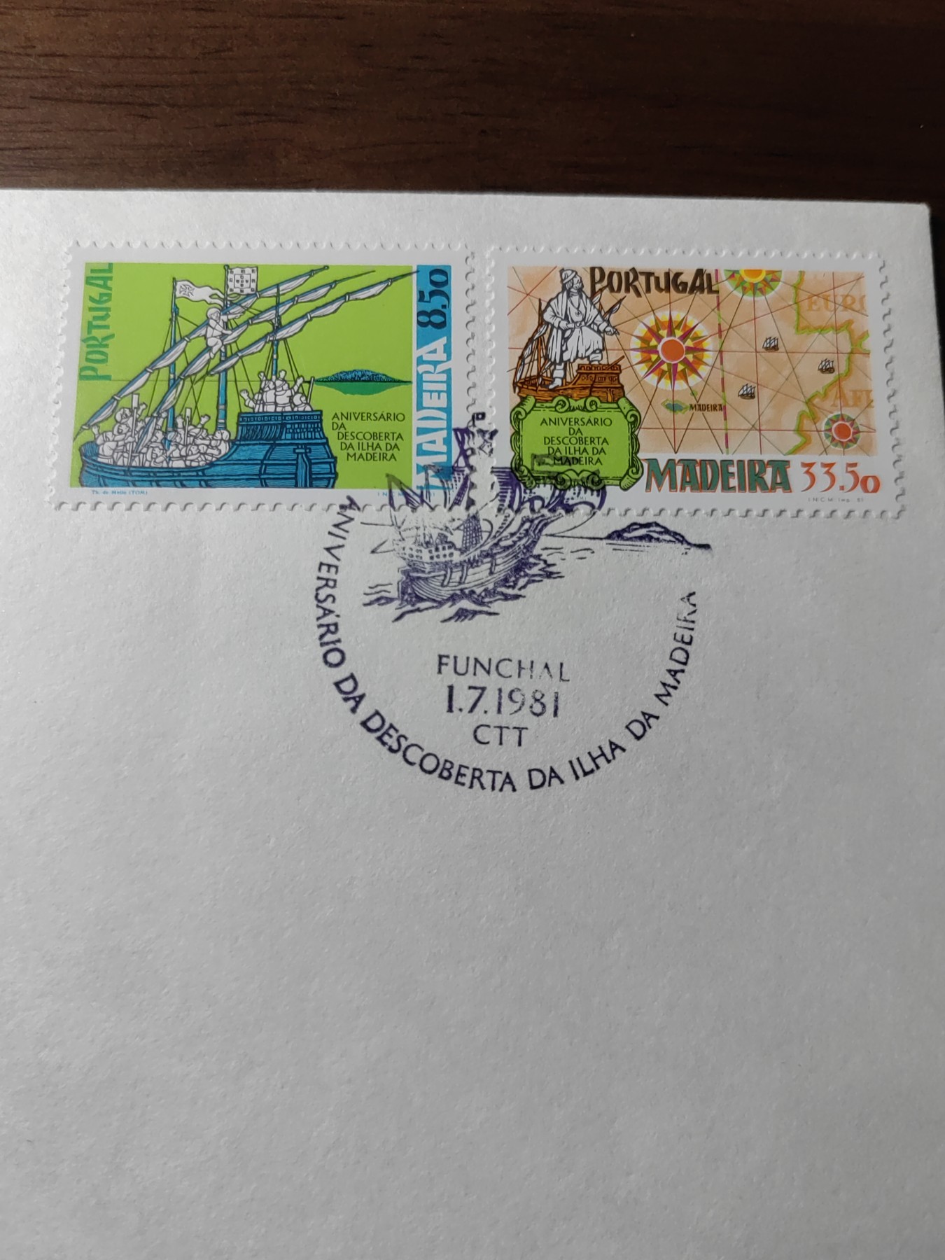 外国邮品精品专场（秒杀）第①③场 葡萄牙马德拉 1981年 首次发现马德拉群岛