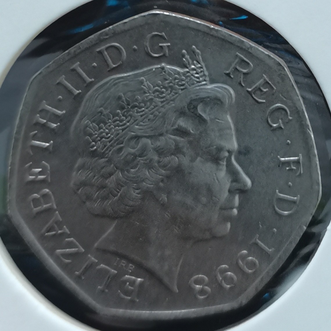 英国 1998年 50便士纪念币 品相如图 邮费自理