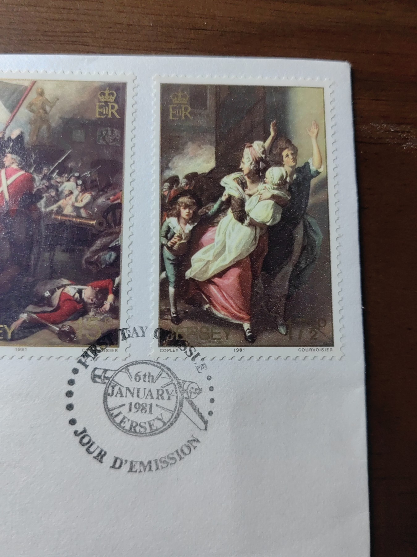 外国邮品精品专场（秒杀）第①③场  泽西岛 1981 泽西战役200周年 首日封 