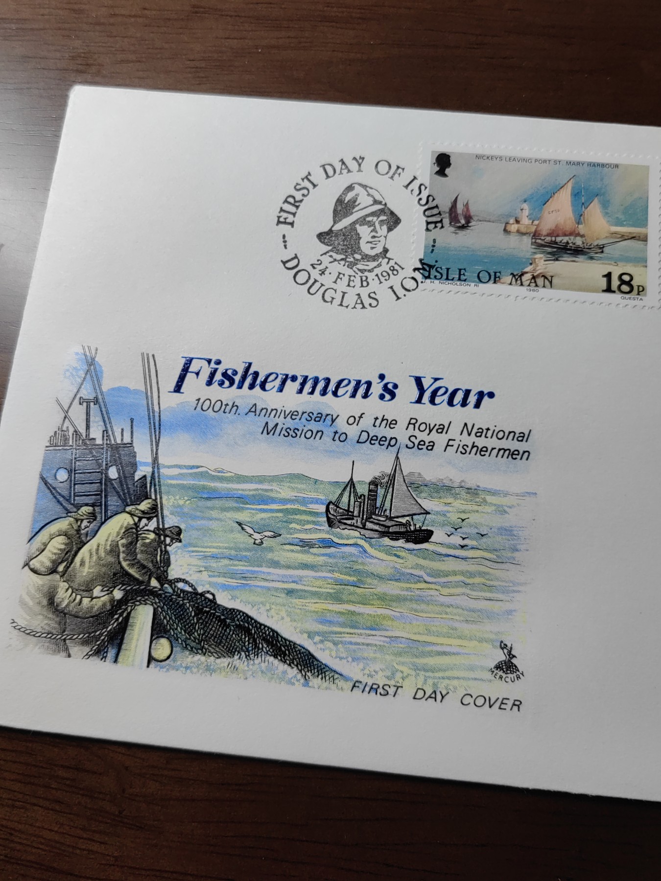 外国邮品精品专场（秒杀）第①③场  英国马恩岛1981年 深水渔船捕捞队