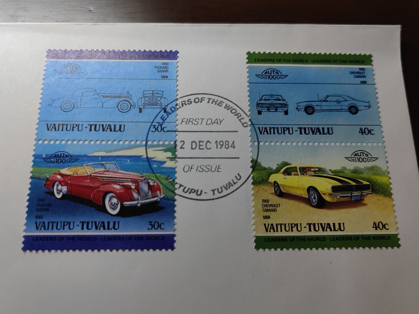 外国邮品精品专场（秒杀）第①③场 图瓦卢瓦伊图普岛 1984汽车