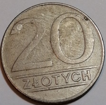老钱儿钱币徽章拍卖第二场 波兰1989年20兹罗提