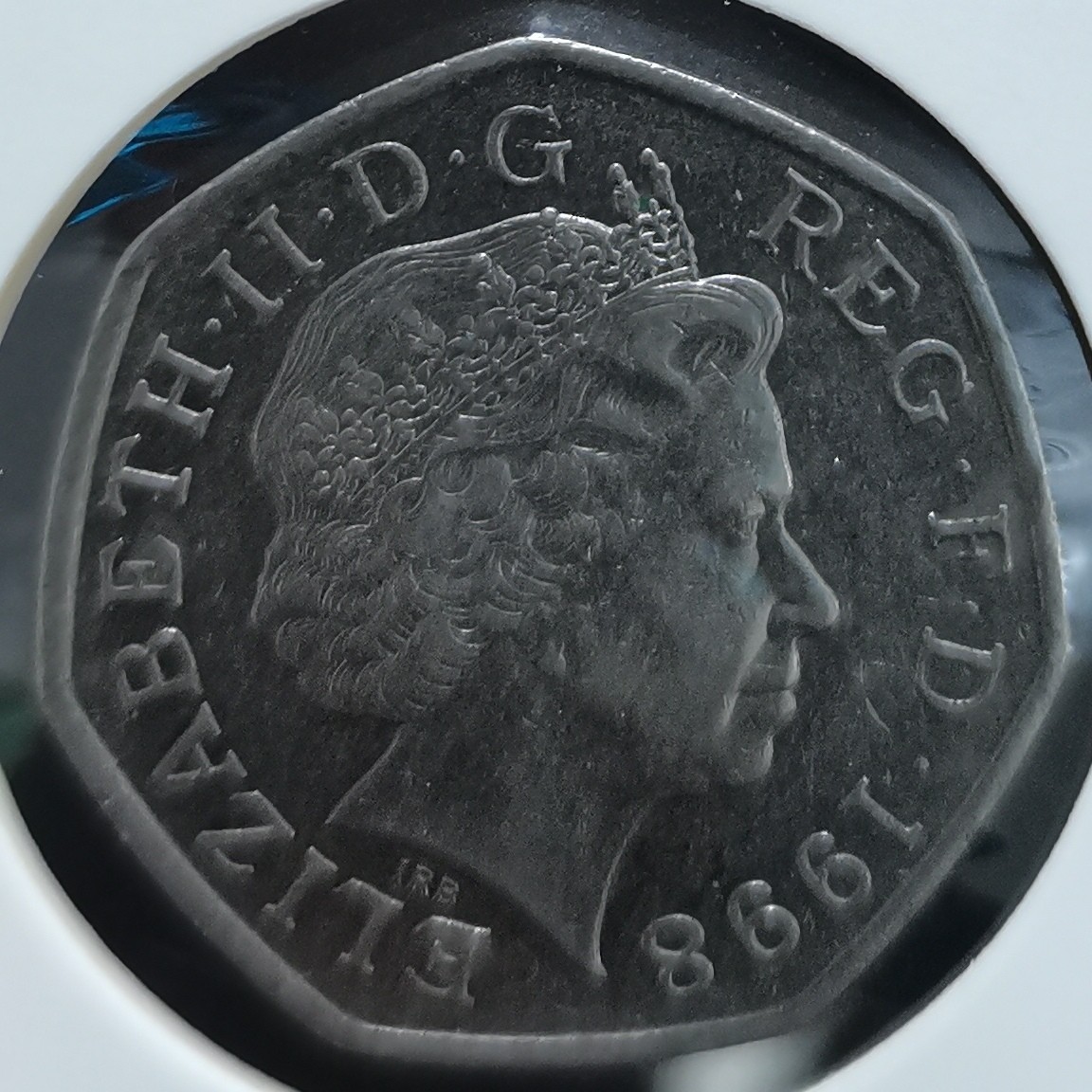 英国 1998年 50便士纪念币 品相如图 邮费自理