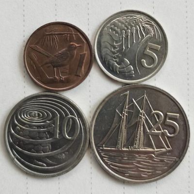 开曼群岛 1987-90年 高冠版套币 全4枚 品相如图 邮费自理 - 开曼群岛 1987-90年 高冠版套币 全4枚 品相如图 邮费自理