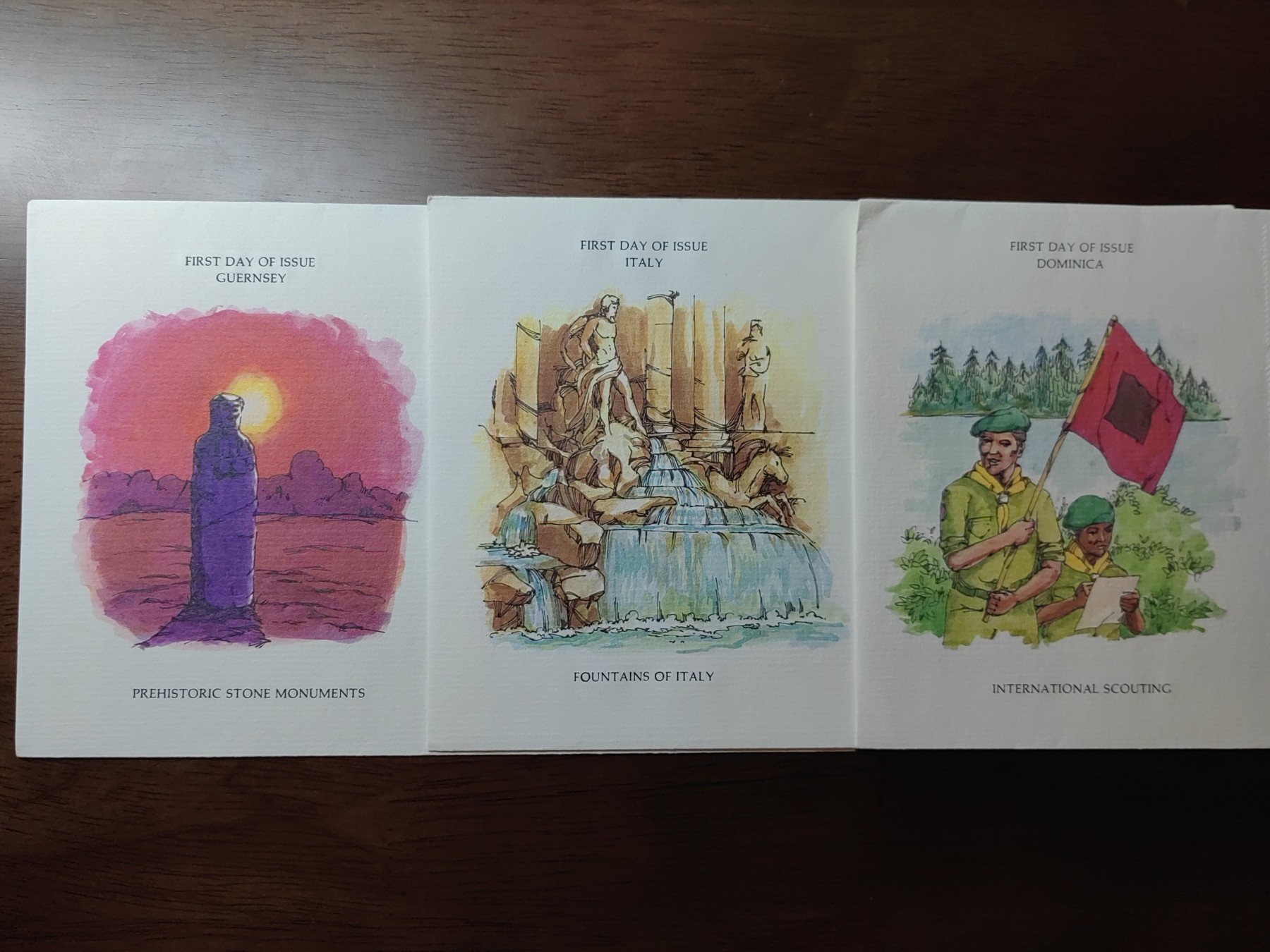 外国邮品精品专场（秒杀）第①③场 70年代多国特色纪念邮封全新18件（英国'印度尼西亚'意大利'牙买加'根西岛'加拿大'慕尼黑'挪威'几内亚'德国'波兰'冈比亚）