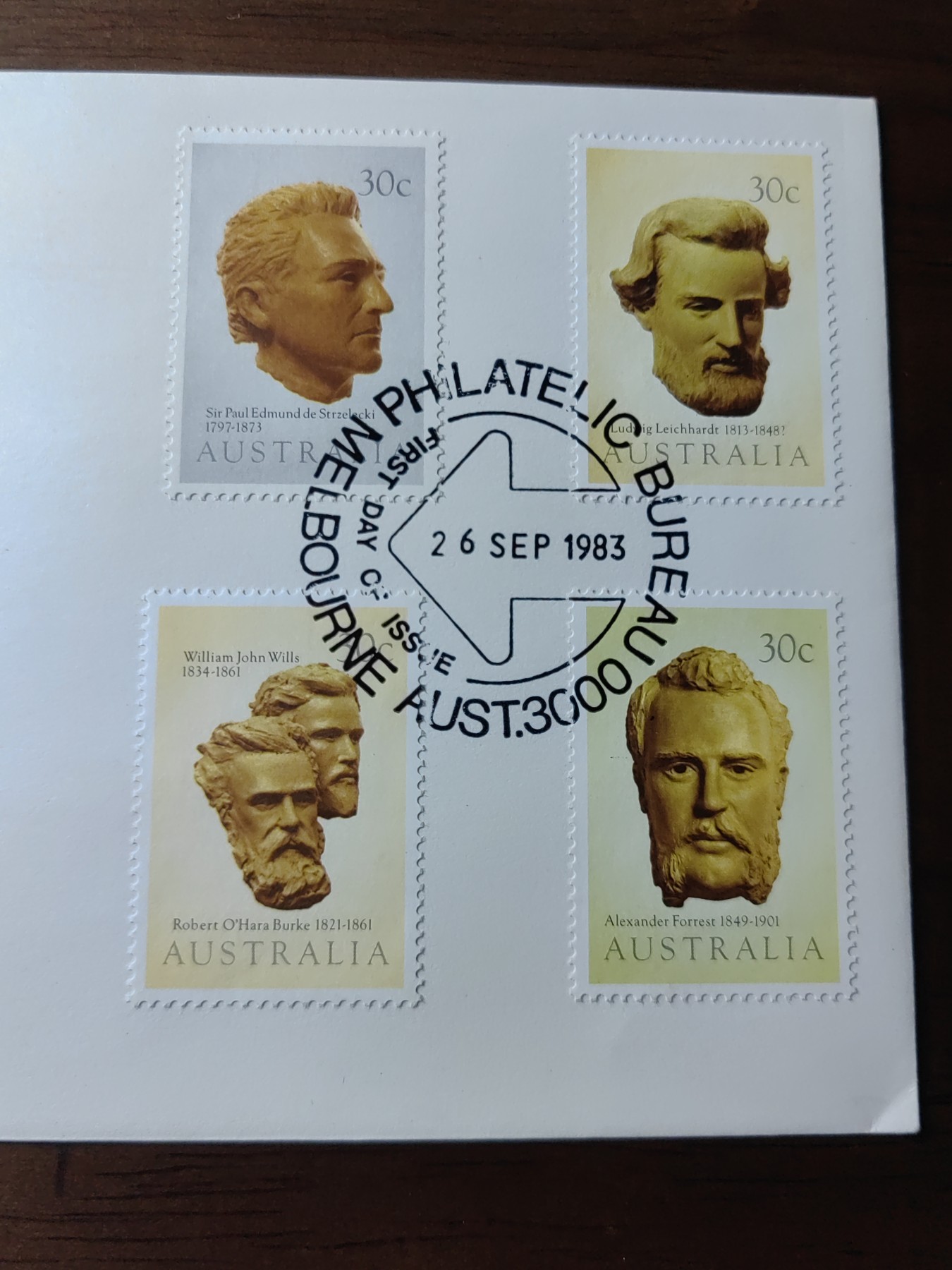 外国邮和小本票精品专场（秒杀和拍卖）第①⑥场 澳大利亚1983 内陆探险家 