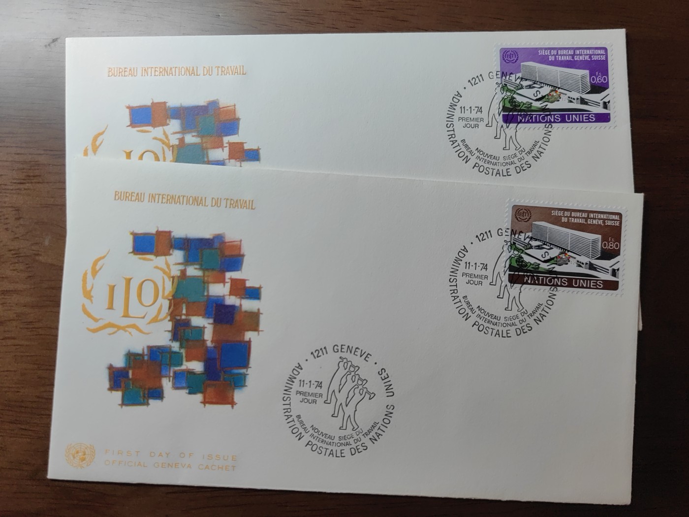 外国邮品精品专场（秒杀）第①③场 联合国1974 国际劳工组织建筑大楼纪念