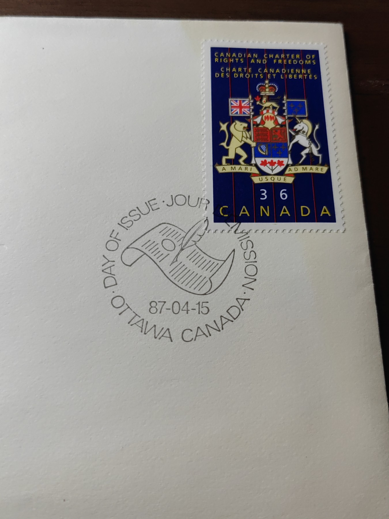 外国邮品精品专场（秒杀）第①③场 加拿大1987 法律日/国旗/城徽