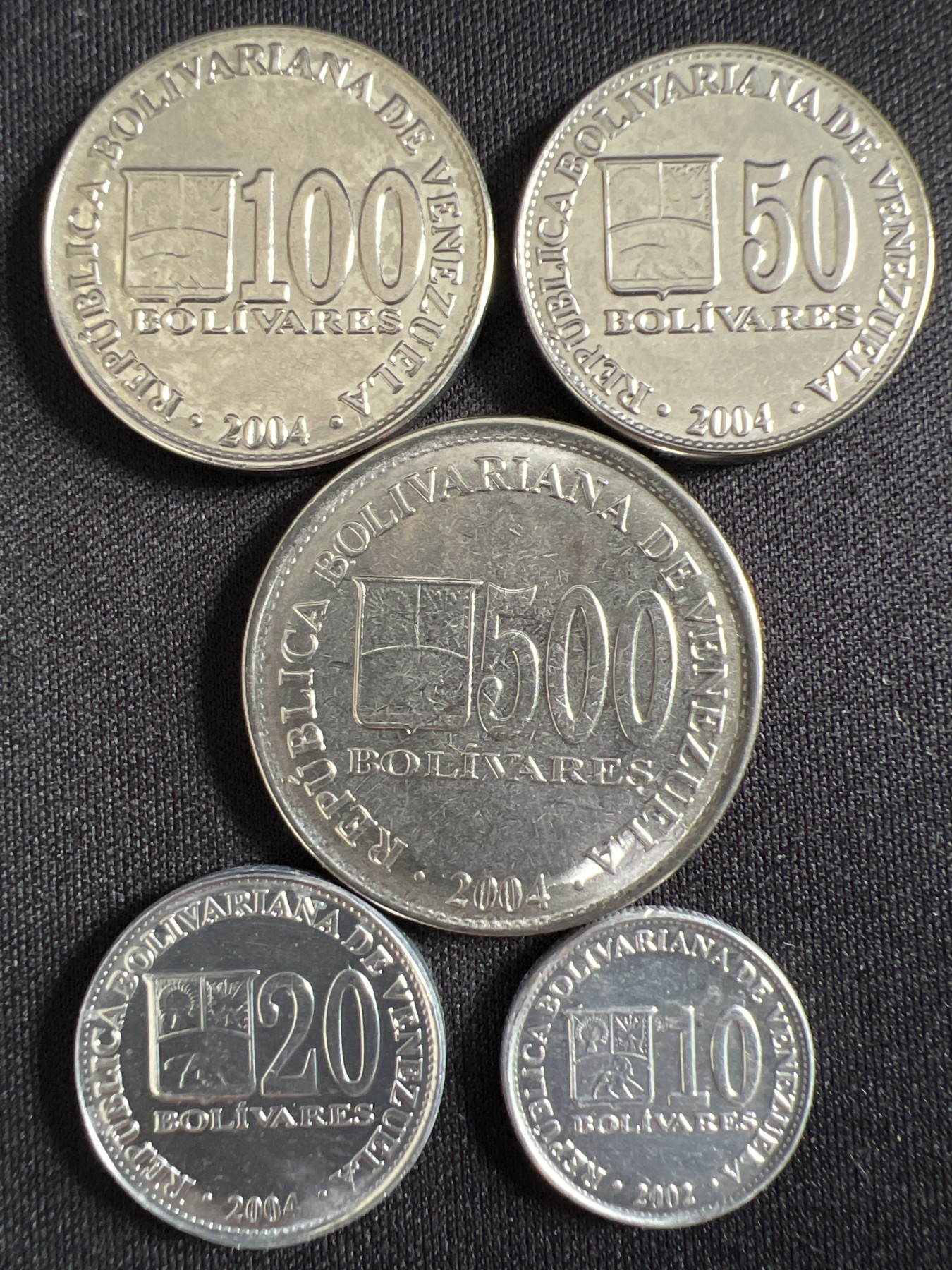 第429期 硬币专场 （无押金，捡漏，全场20包邮，偏远地区除外，接收代拍业务） 委内瑞拉一套5枚
