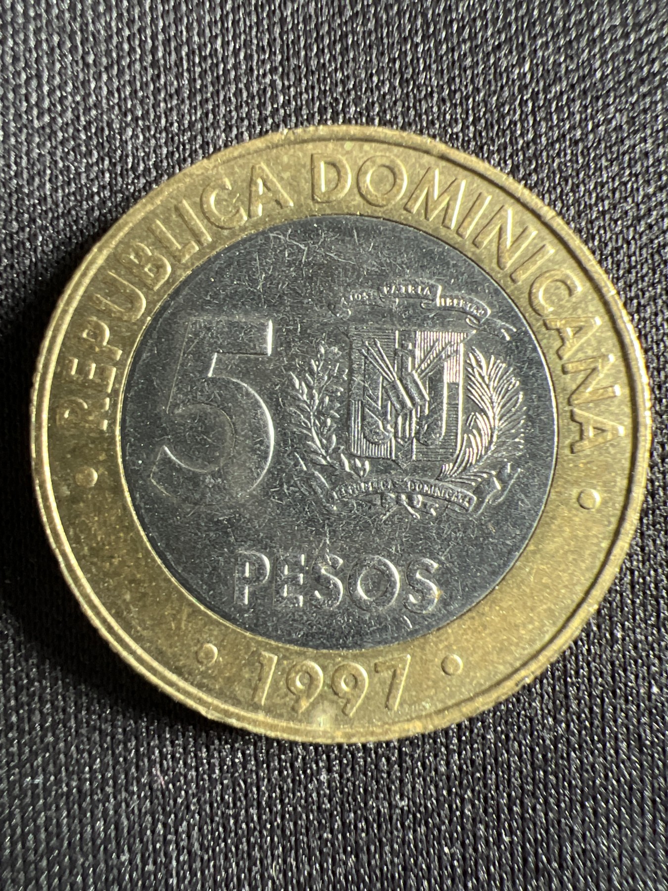 第428期 硬币专场 （无押金，捡漏，全场20包邮，偏远地区除外，接收代拍业务） 多米尼加5比索双色币