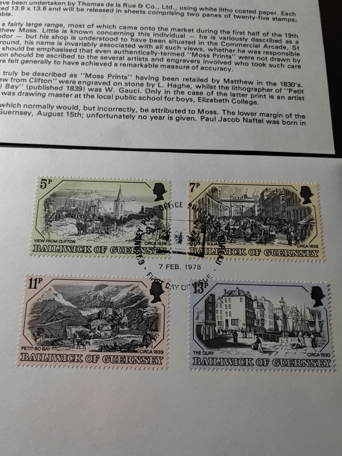 外国邮品精品专场（秒杀）第①③场 格恩西1982年 早期风貌 4全