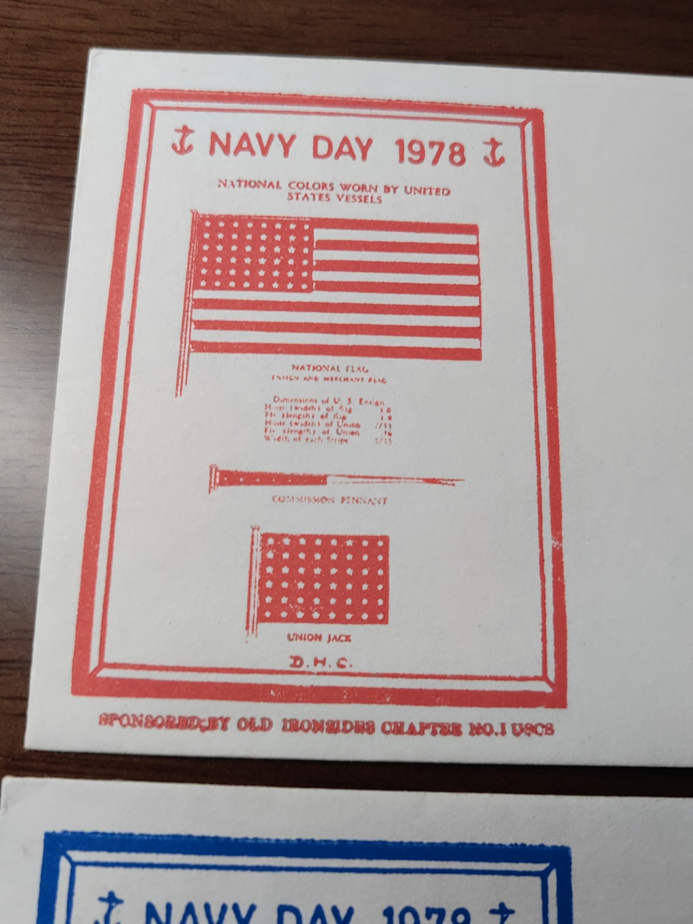 外国邮品精品专场（秒杀）第①⑤场 美国1978年 海军日 （上午，下午邮戳）少见