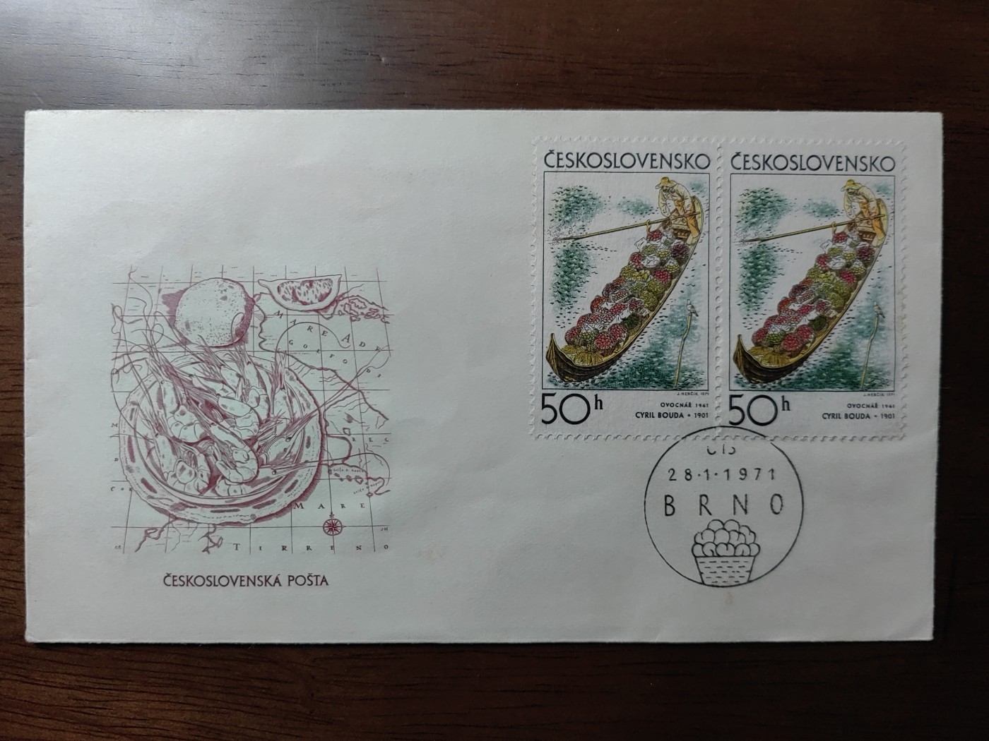 外国邮品精品专场（秒杀）第①③场 捷克斯洛伐克1971 版画和平面插画艺术绘画作品