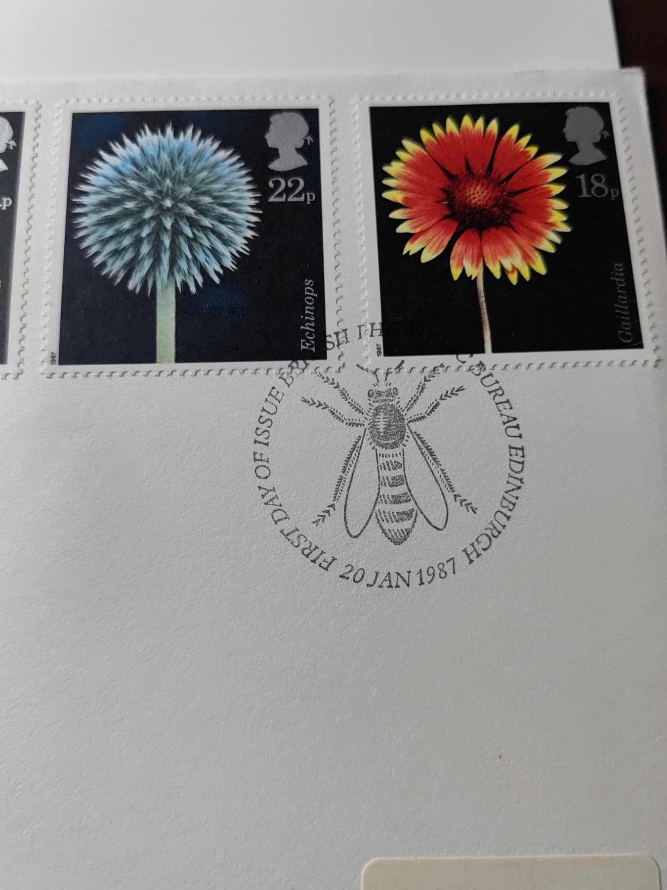 外国邮品精品专场（秒杀）第①③场 英国1987年  植物花卉 4枚全 